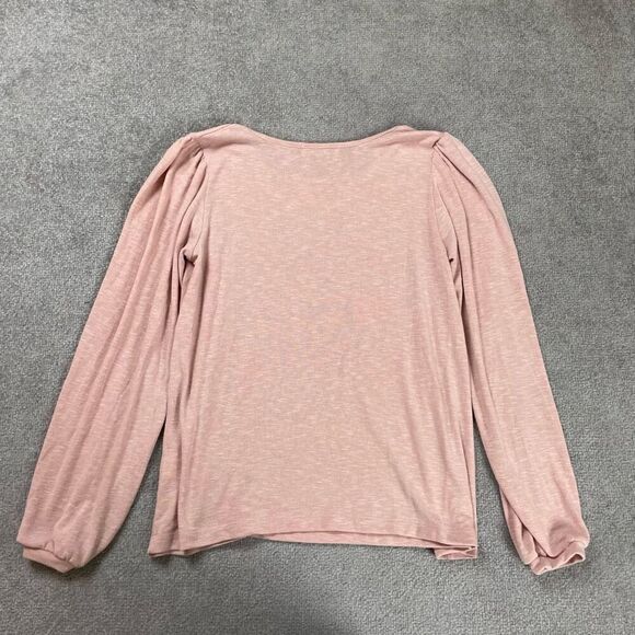 Michael Stars Womens Size Small Pullover Top Pink Peach Long Flowy Sleeves NWOT - Picture 2 of 3